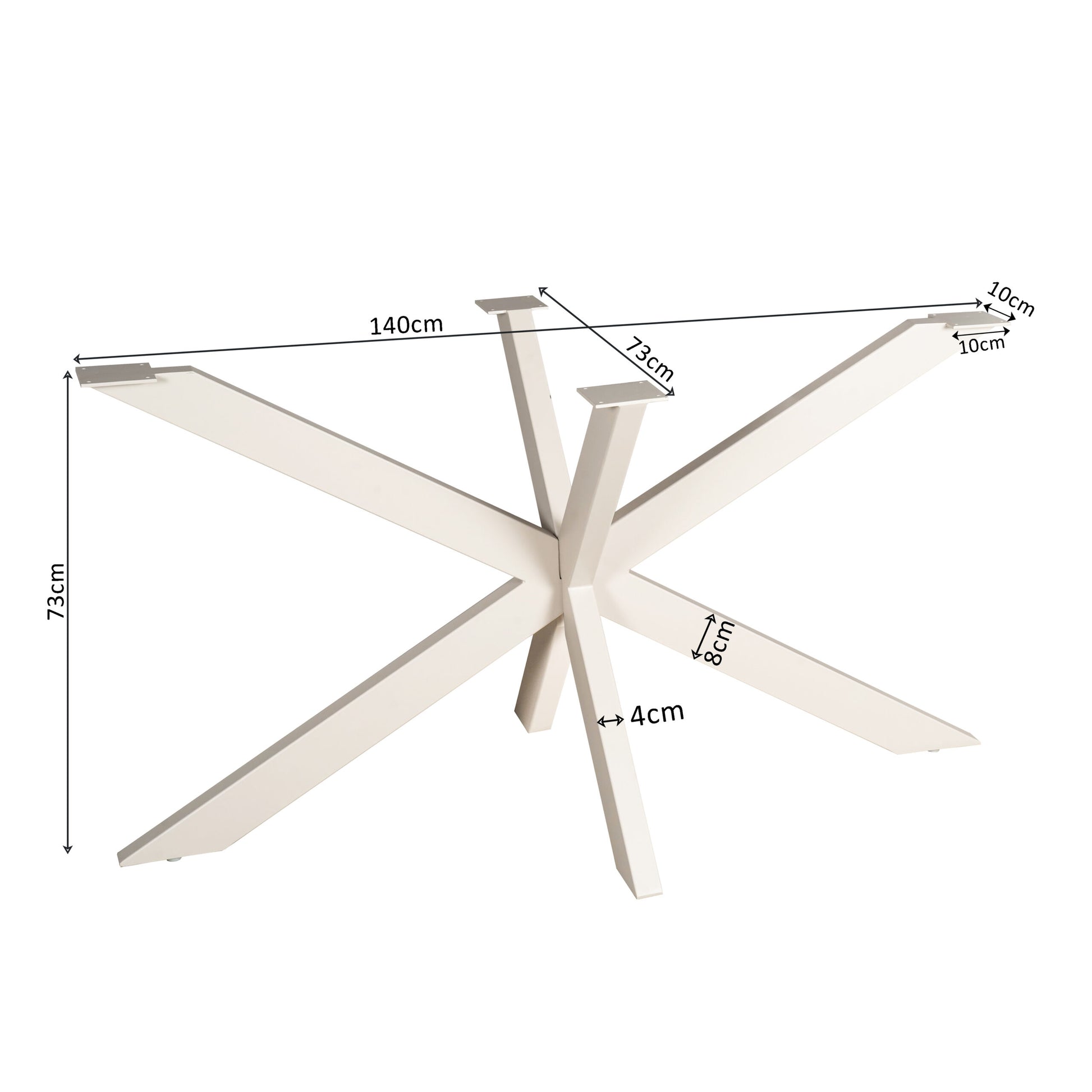 Matrixpoot Zand 140 cm afmetingen 140x73x73 cm