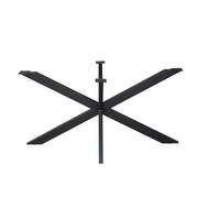 Matrixpoot Zwart Ovaal/Rechthoek 140 cm Koker 4x8 cm