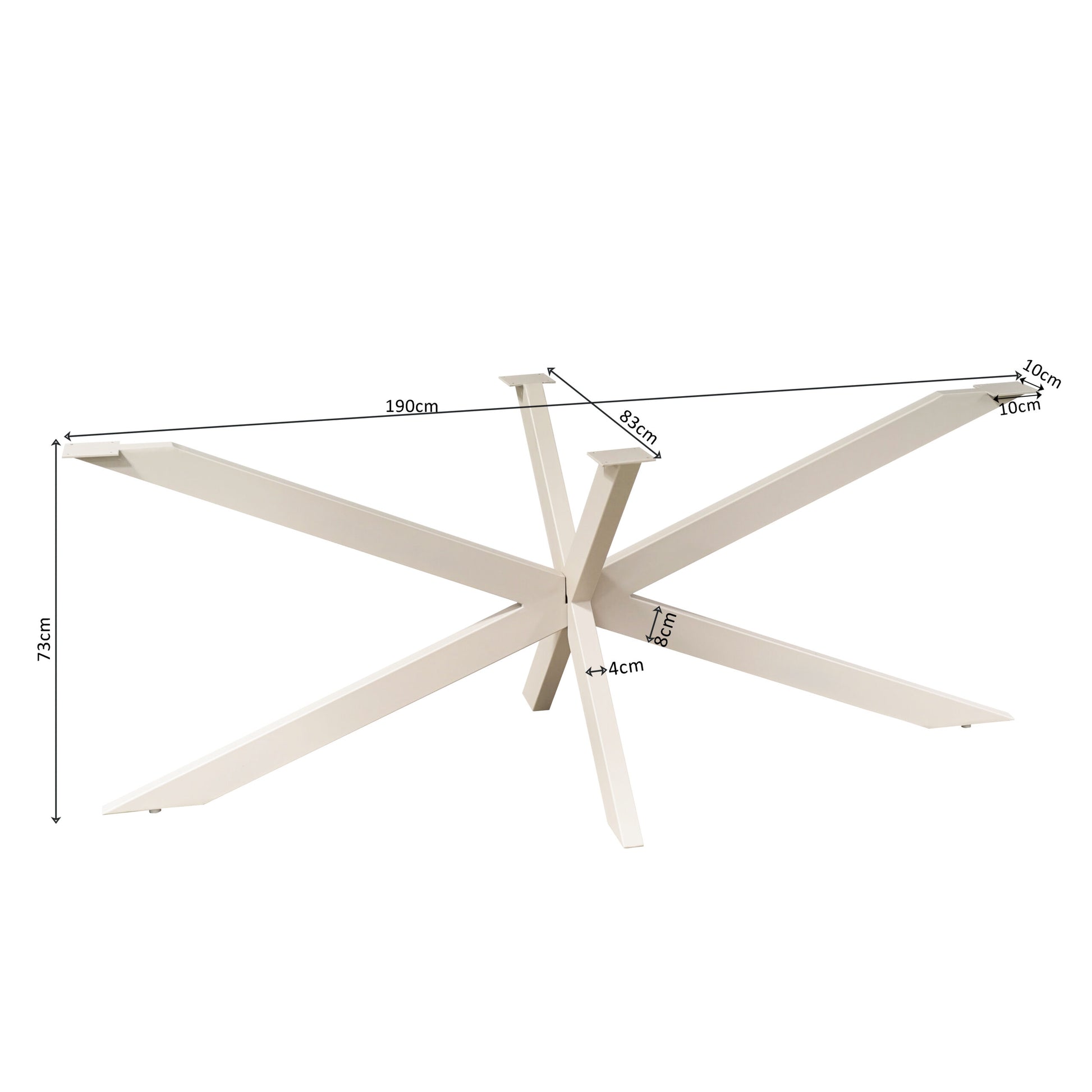 Matrixpoot Zand 190 cm afmetingen 190x83x73 cm
