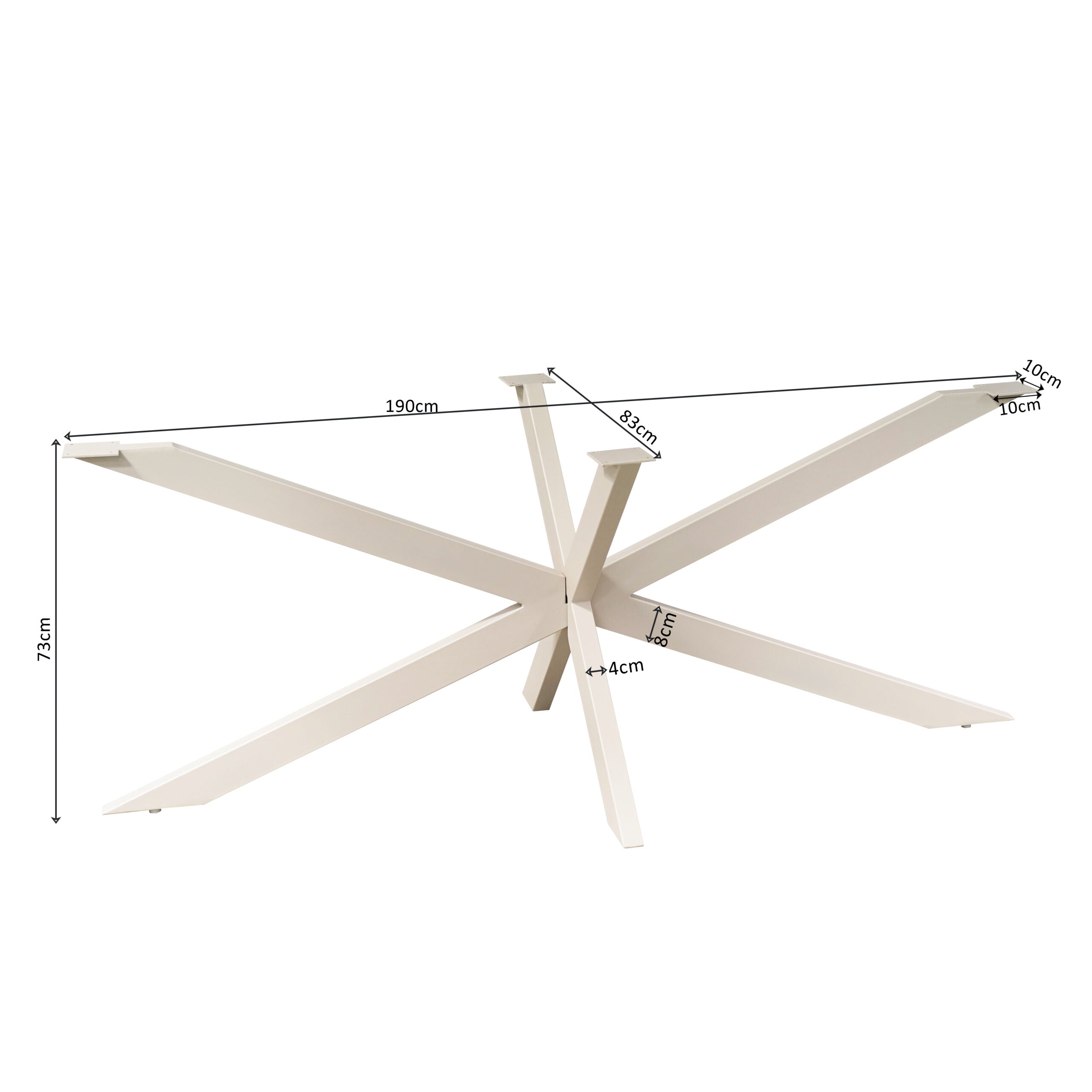 Matrixpoot Zand 190 cm afmetingen 190x83x73 cm