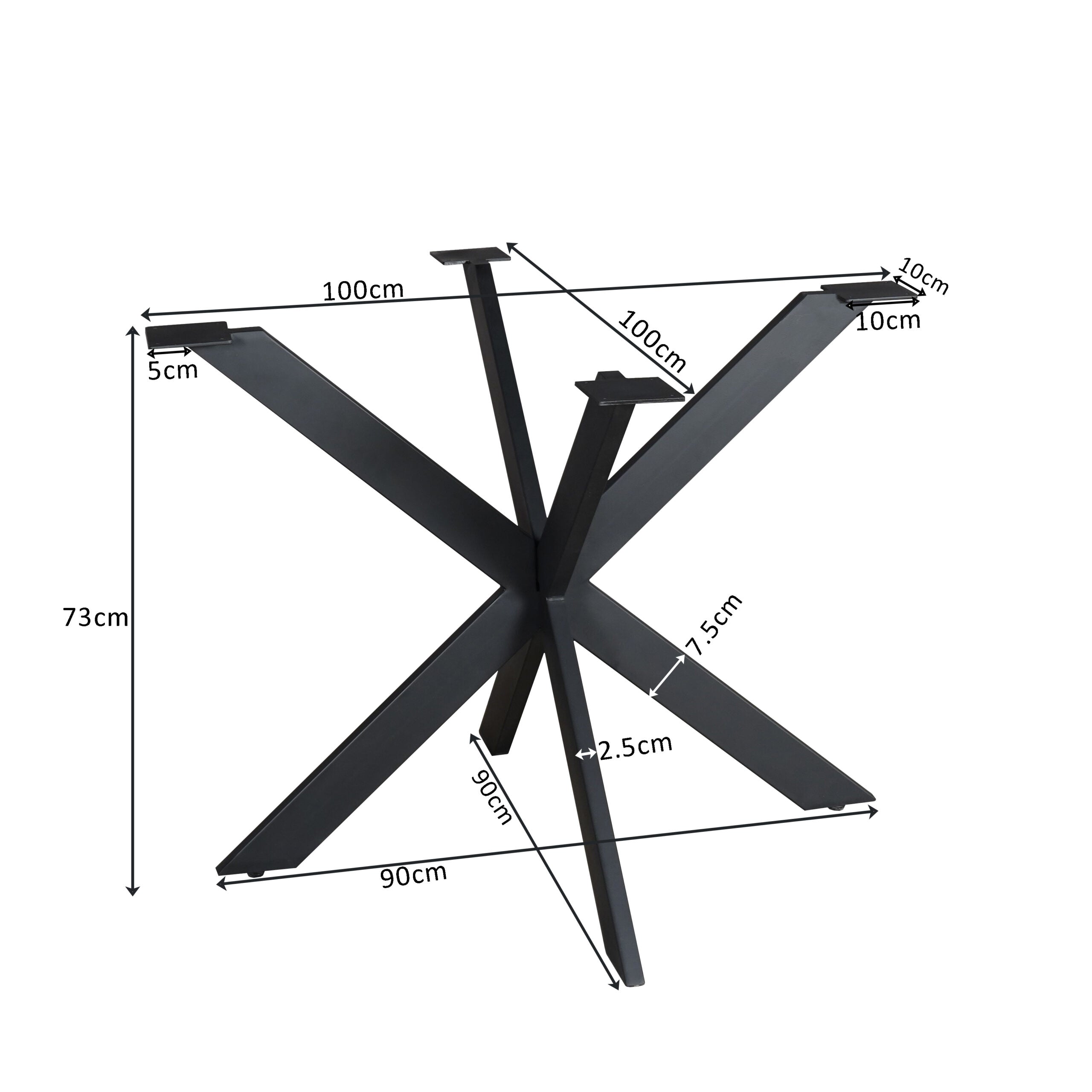 Matrixpoot Zwart Rond Koker 2,5x7,5 cm
