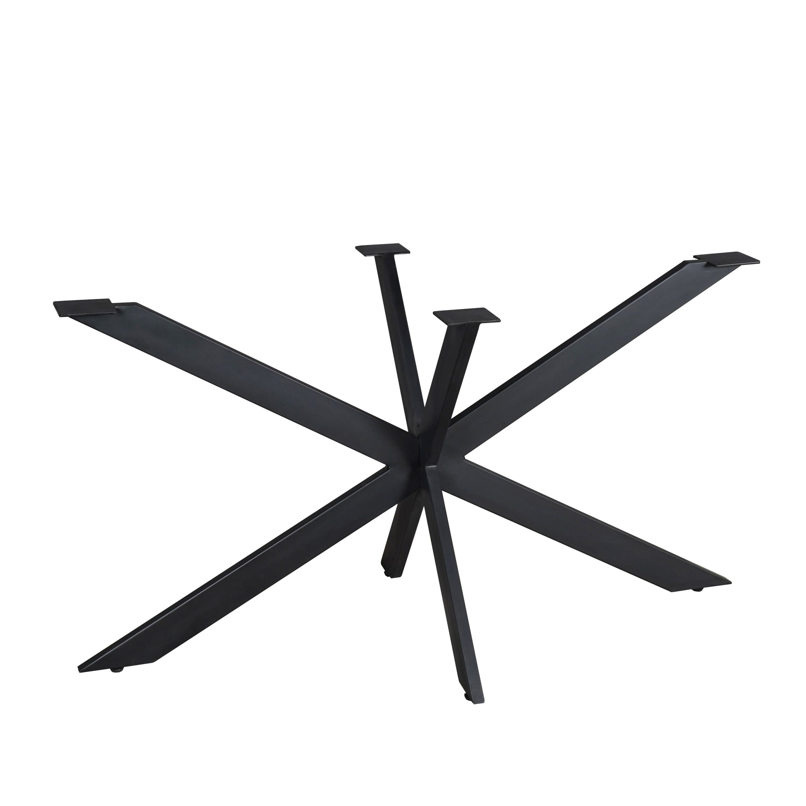 Matrixpoot Zwart Ovaal/Rechthoek 140 cm Koker 2,5x7,5 cm