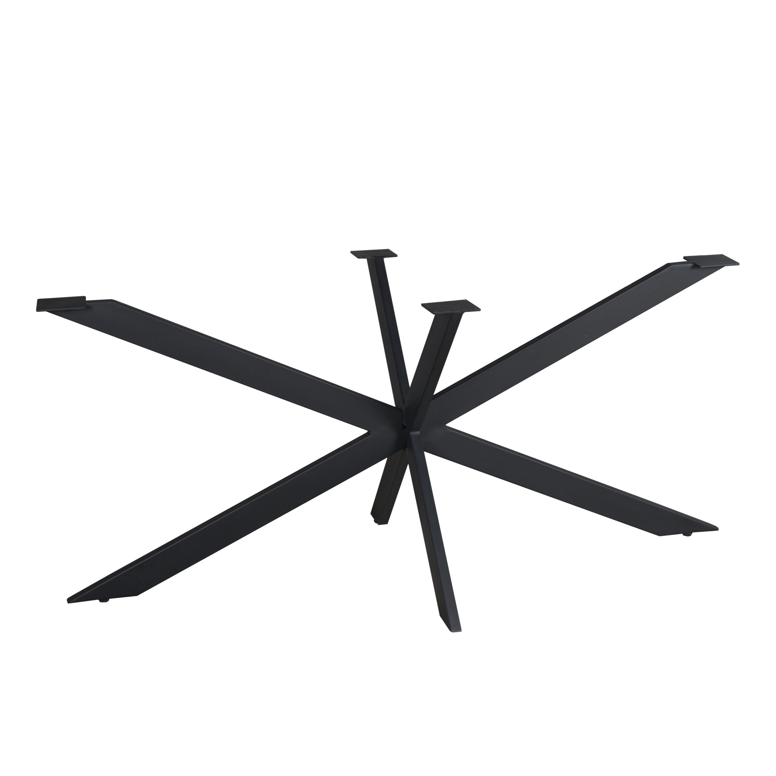 Matrixpoot Zwart Ovaal/Rechthoek 160 cm Koker 2,5x7,5 cm