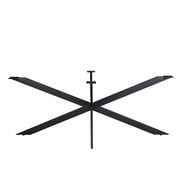Matrixpoot Zwart Ovaal/Rechthoek 190 cm Koker 2,5x7,5 cm