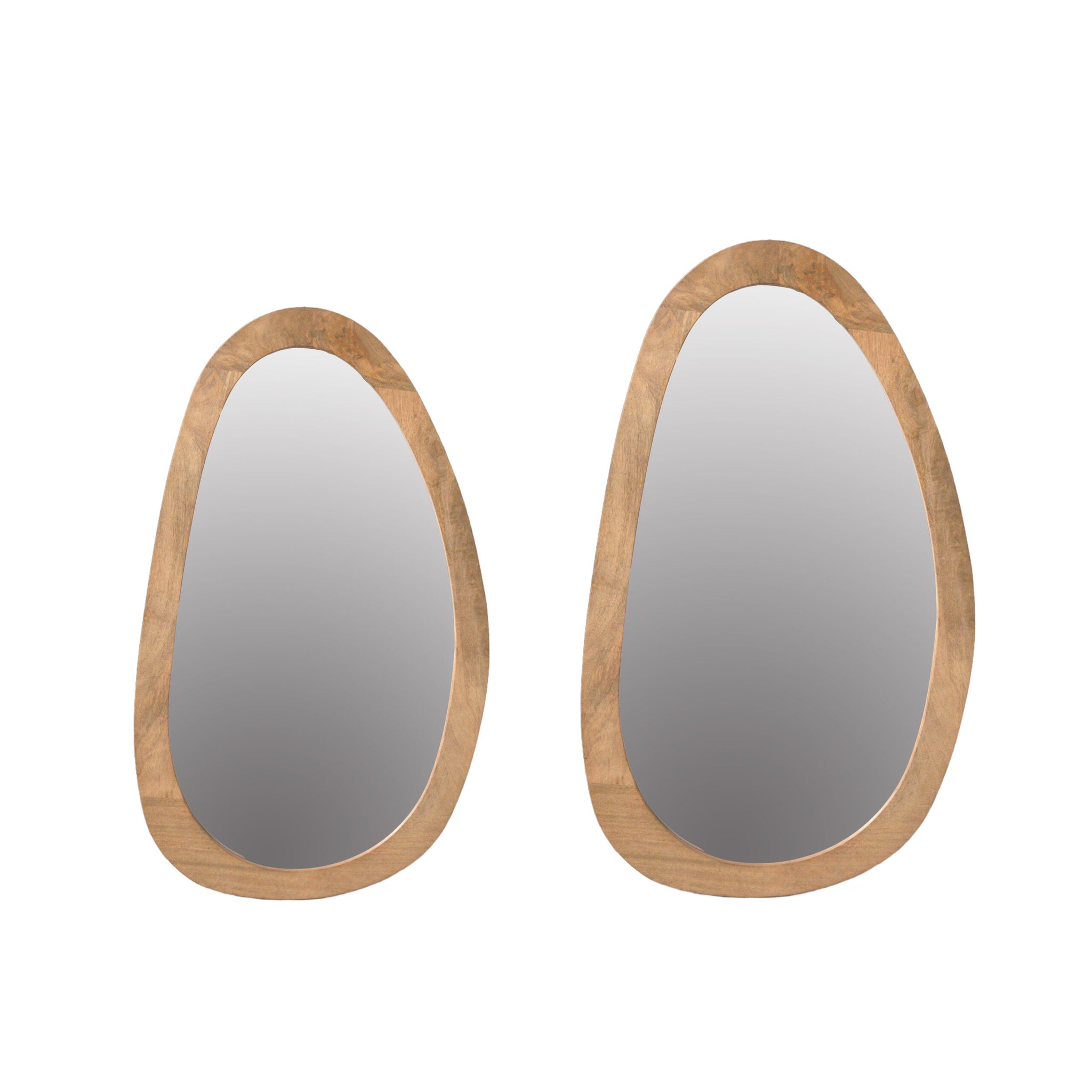 Organische spiegel Lou Naturel Mangohout 70 cm