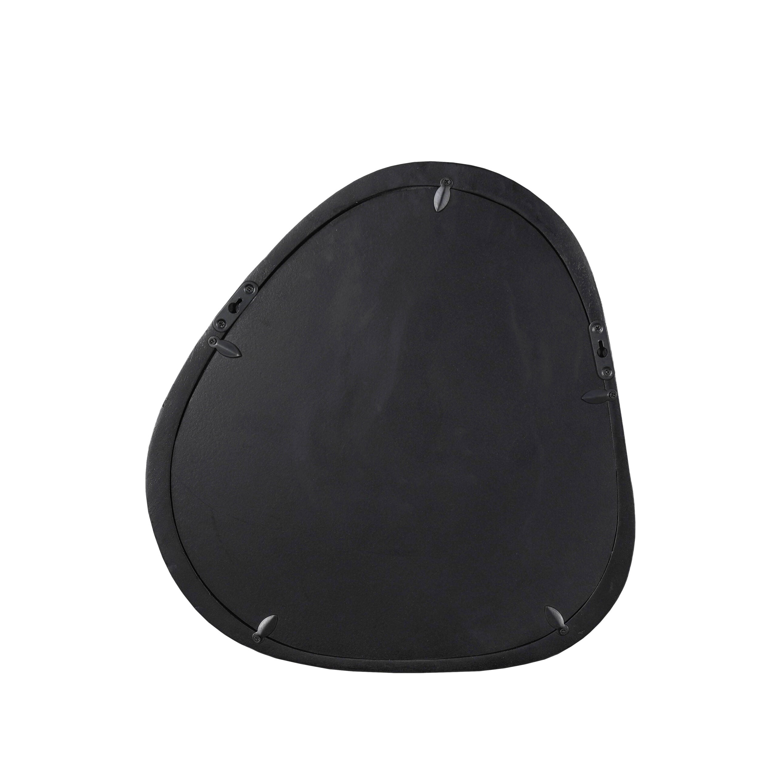 Organische Spiegel Lou Zwart Mangohout 55 cm