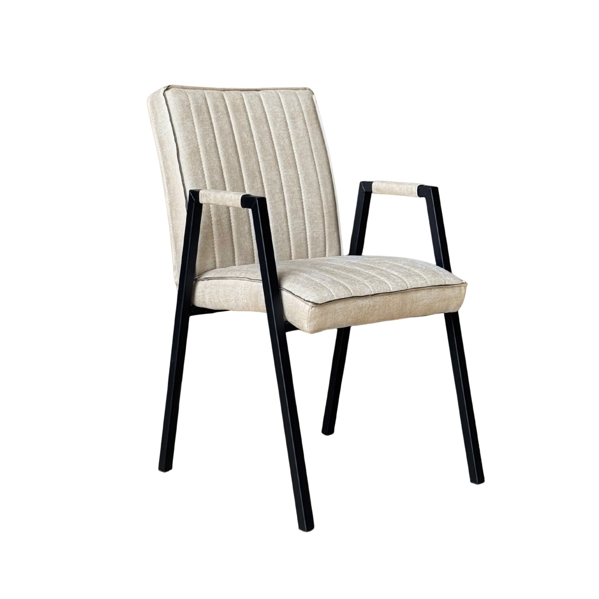 Eetkamerstoel Tivoli met armleuning Beige