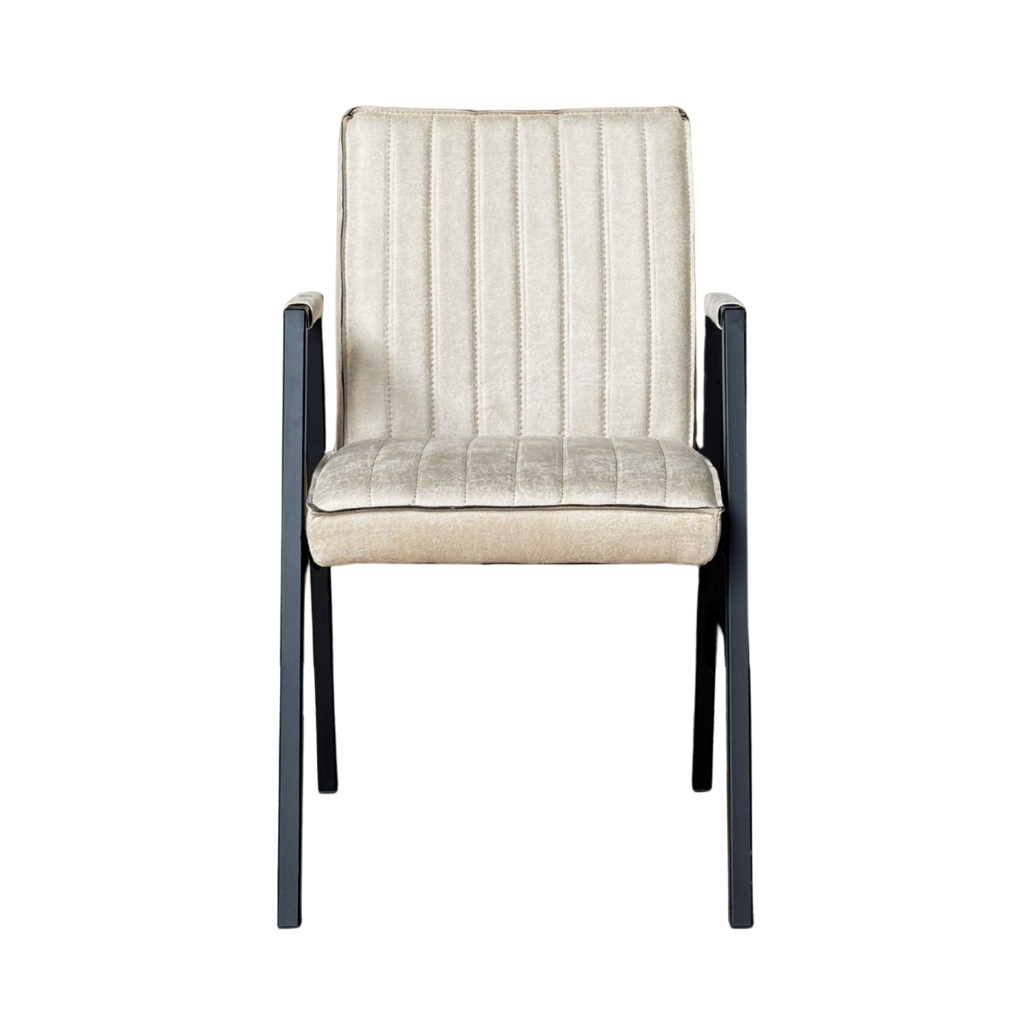 Eetkamerstoel Tivoli met armleuning Beige