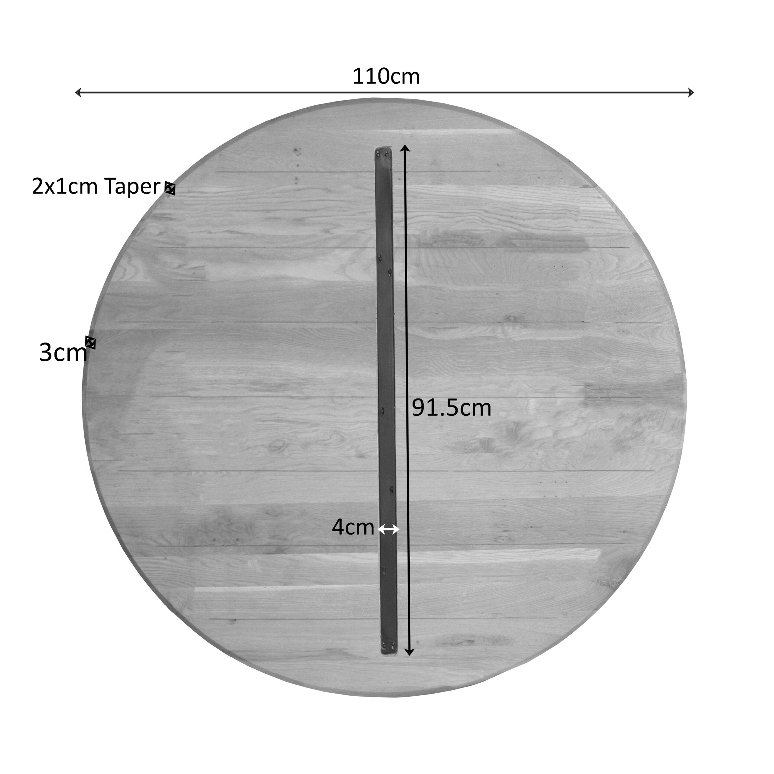 Eiken Blad Ferris 110 cm Naturel