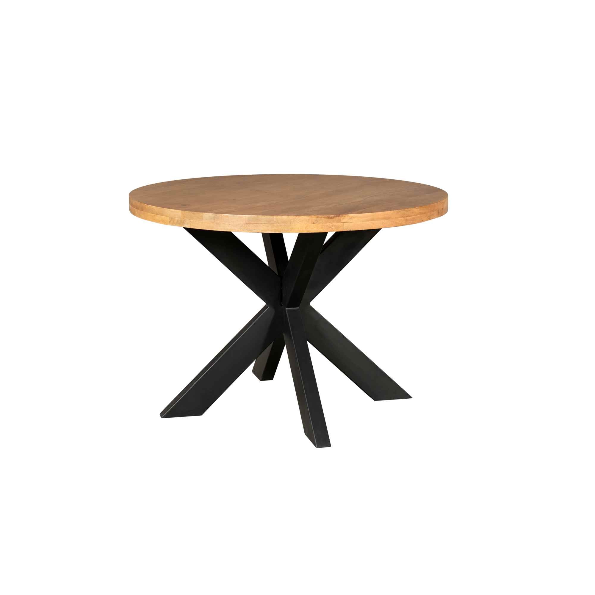 Ronde eettafel Denver Naturel Mangohout 120 cm