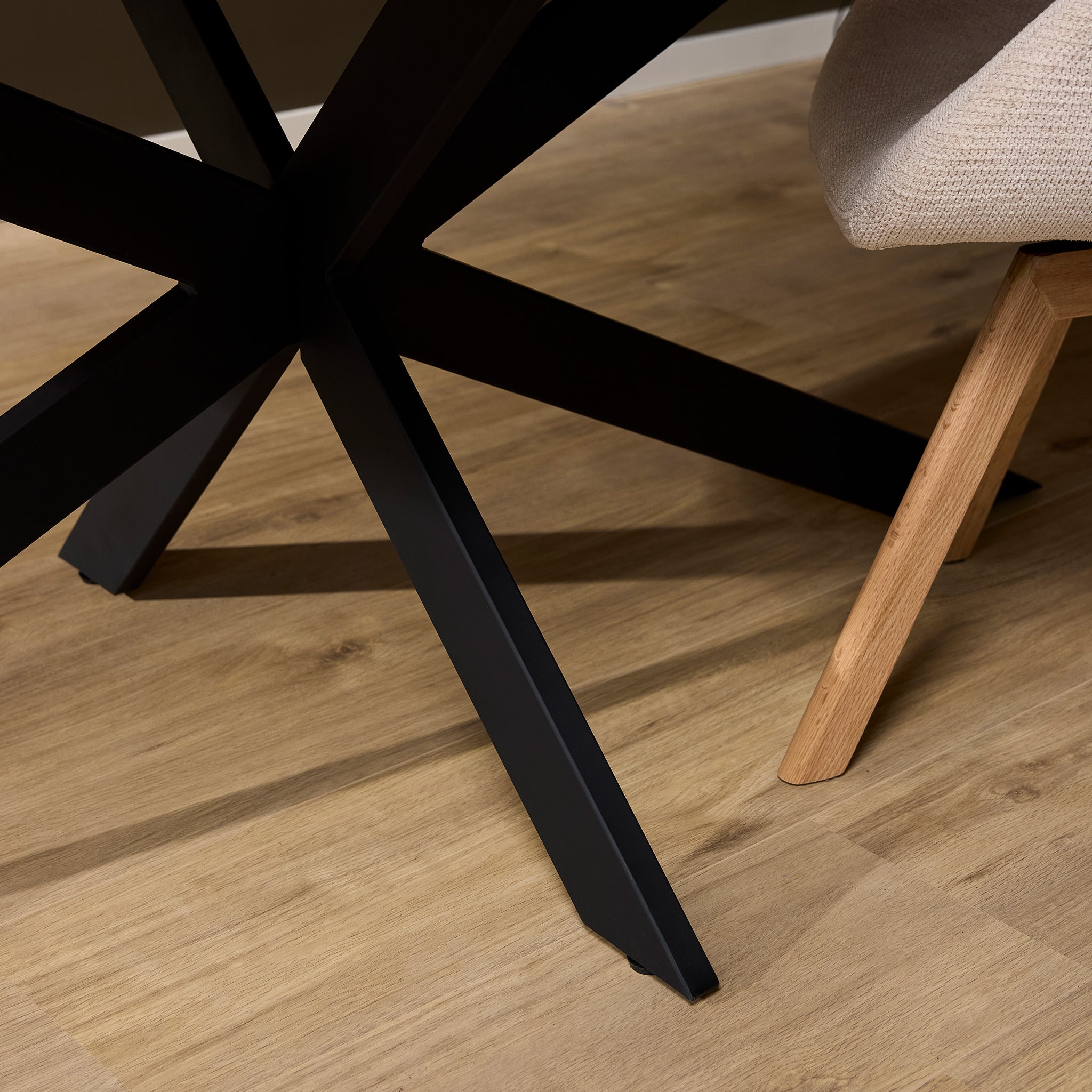 Organische eettafel Cloud Naturel Eikenhout 210 cm