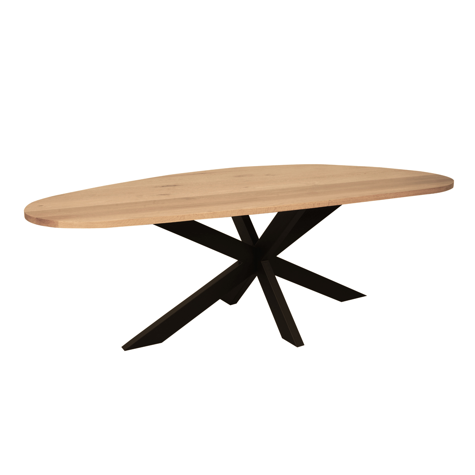 Organische eettafel Cloud Naturel Eikenhout 280 cm