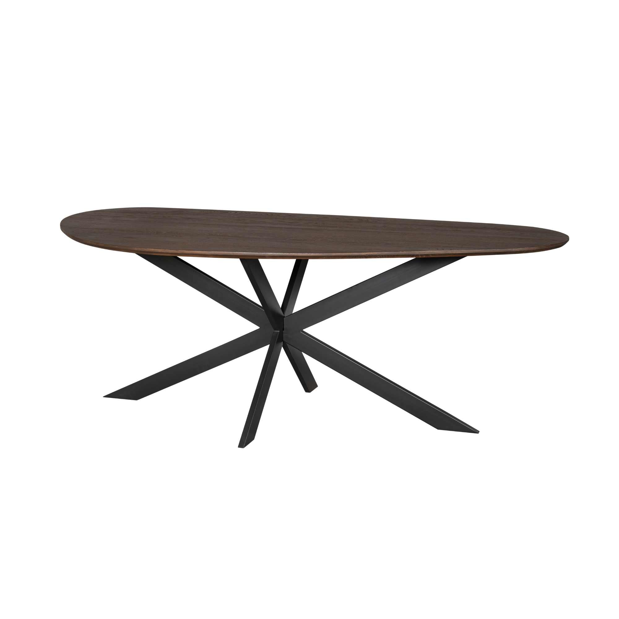 Organische eettafel Cloud Bruin Eikenhout 210 cm