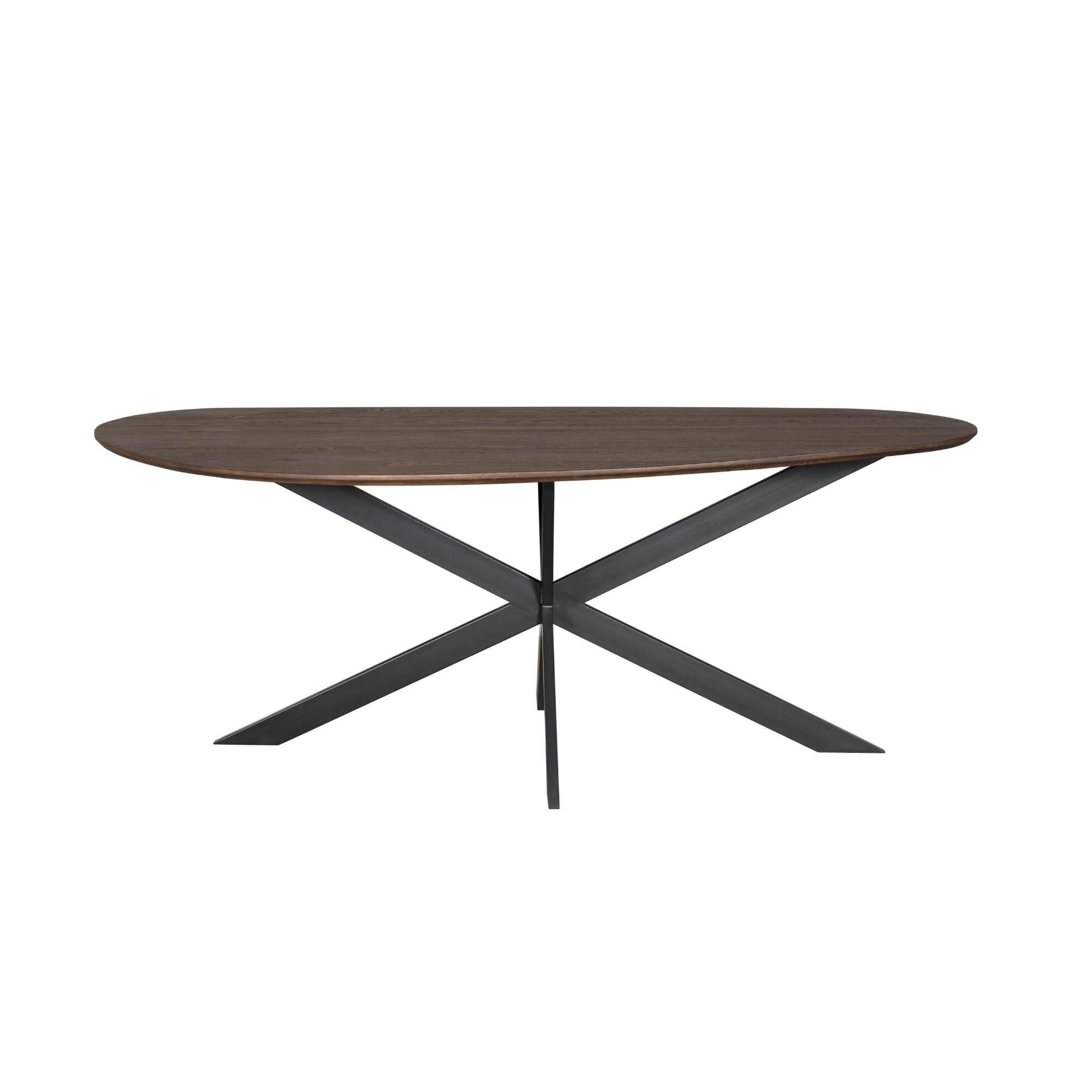 Organische eettafel Cloud Bruin Eikenhout 240 cm
