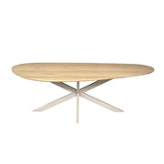 Organische eettafel Cloud Naturel Poot Zand Eikenhout 180 cm