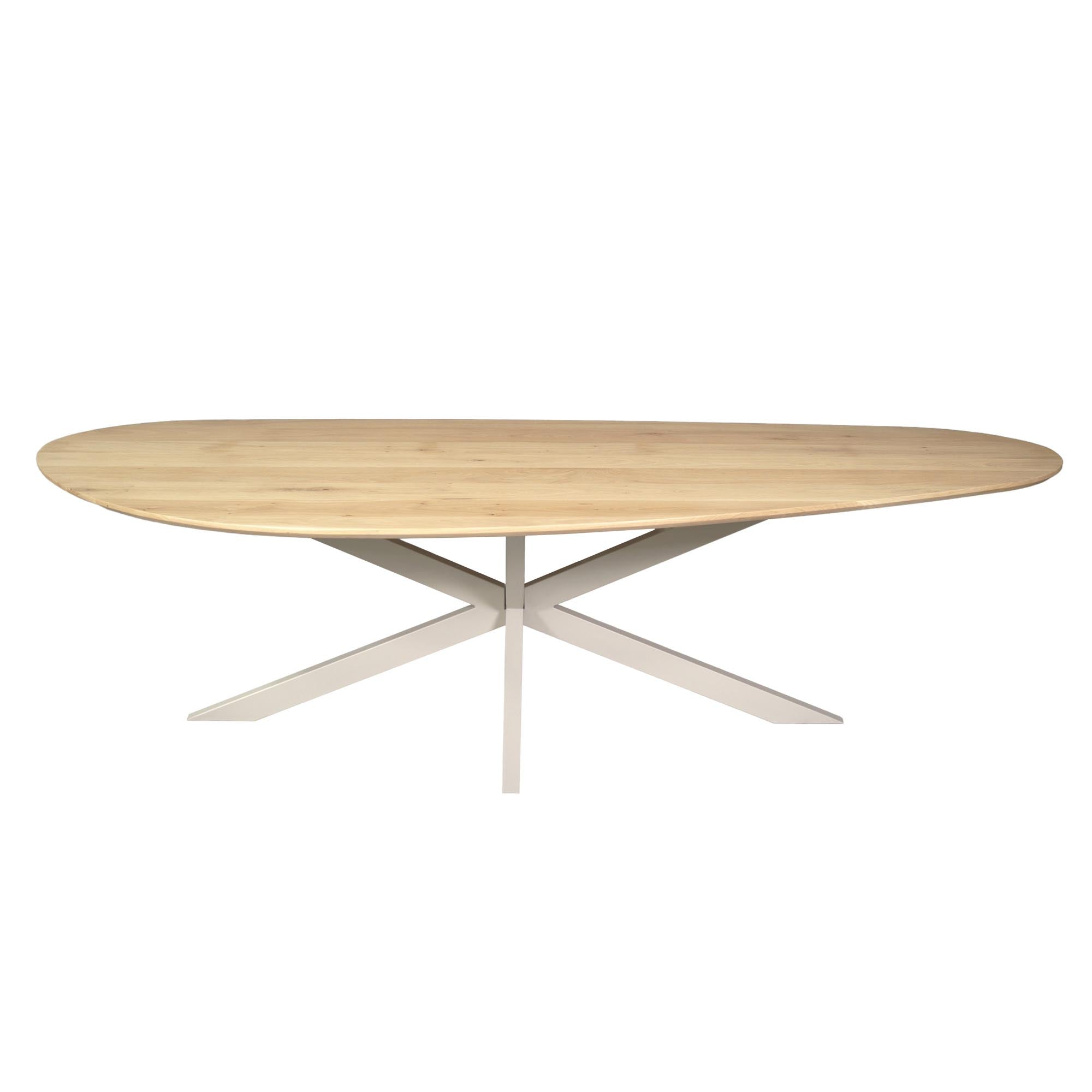 Organische eettafel Cloud Naturel Poot Zand Eikenhout 280 cm
