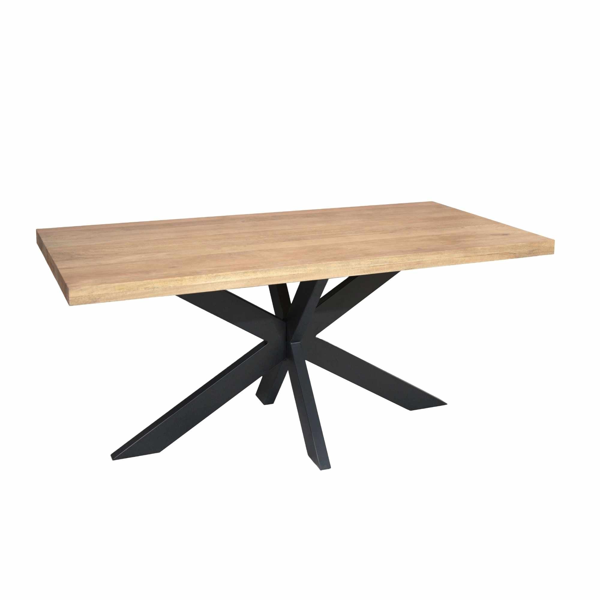 Rechthoekige eettafel Dakota Naturel Mangohout 180 cm