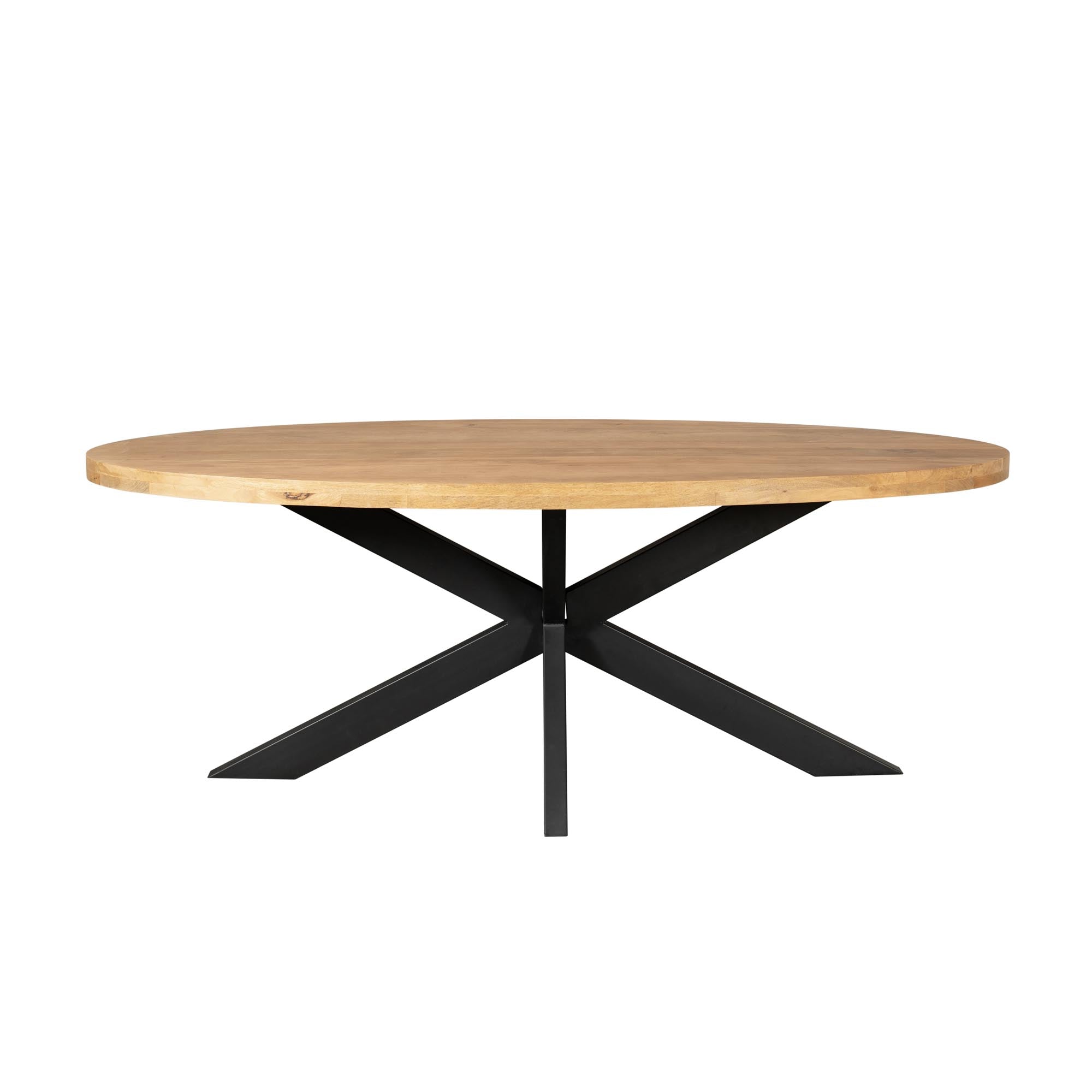 Ovale eettafel Dakota Naturel Mangohout 160 cm
