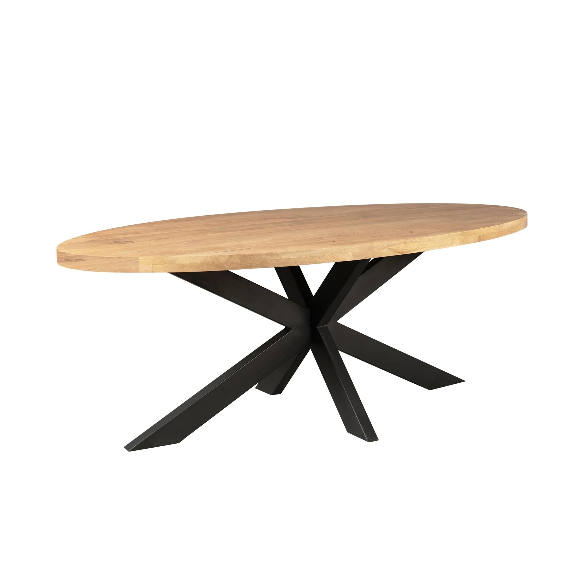 Ovale eettafel Dakota Naturel Mangohout 180 cm