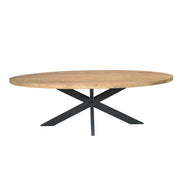 Ovale eettafel Dakota Naturel Mangohout 210 cm