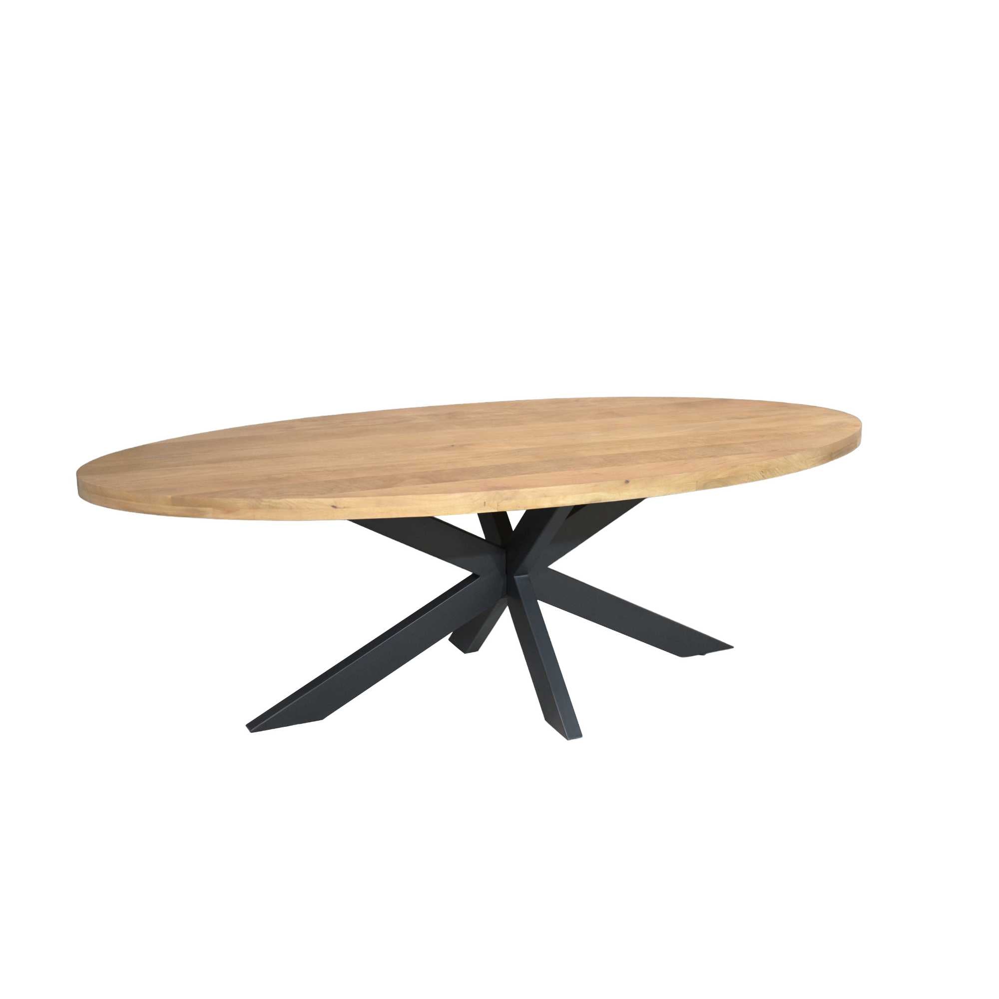 Ovale eettafel Dakota Naturel Mangohout 240 cm