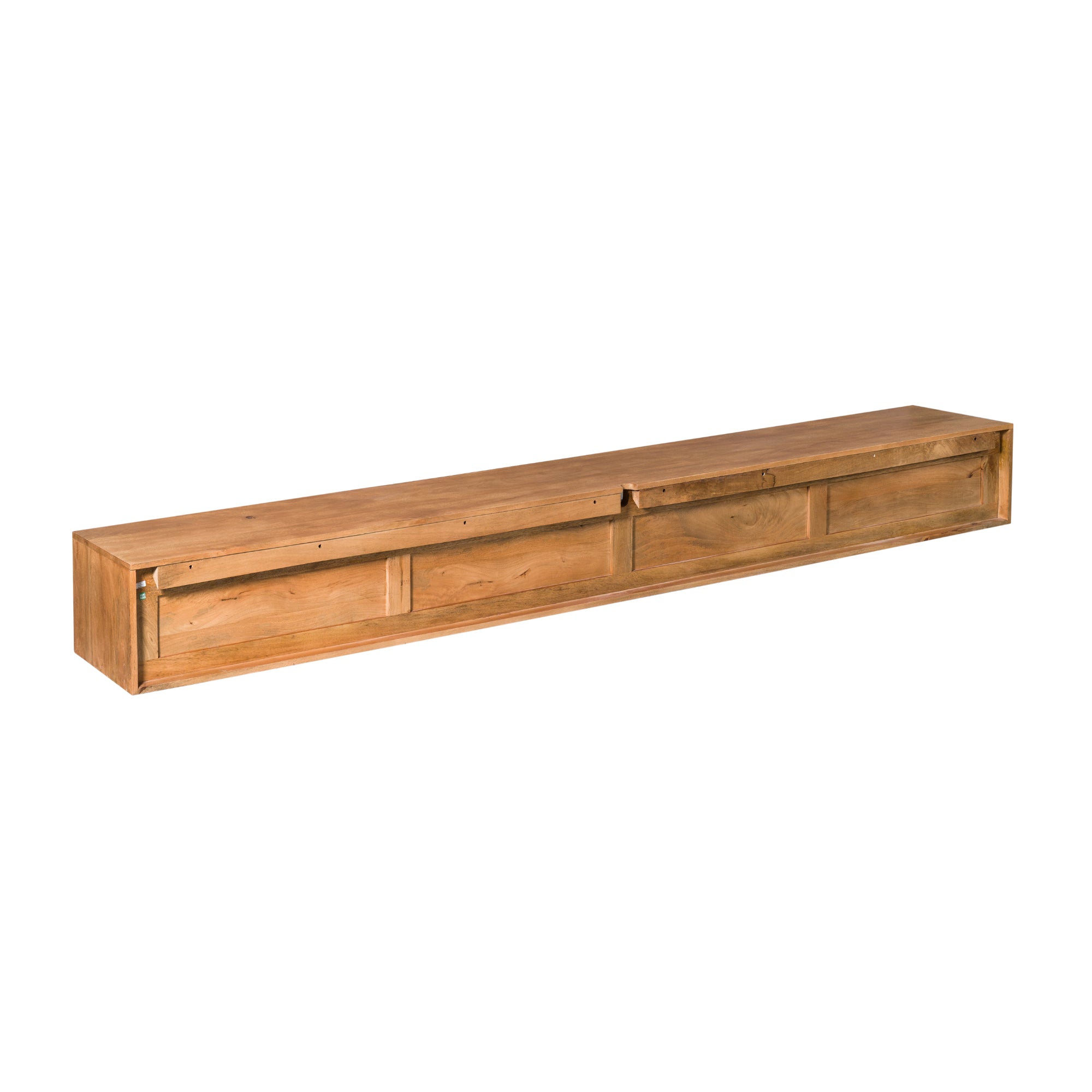 Zwevend tv meubel Ambiance Naturel Mangohout 240 cm