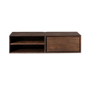 Zwevend tv meubel Ambiance Bruin Mangohout 120 cm