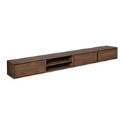 Zwevend tv meubel Ambiance Bruin Mangohout  240 cm
