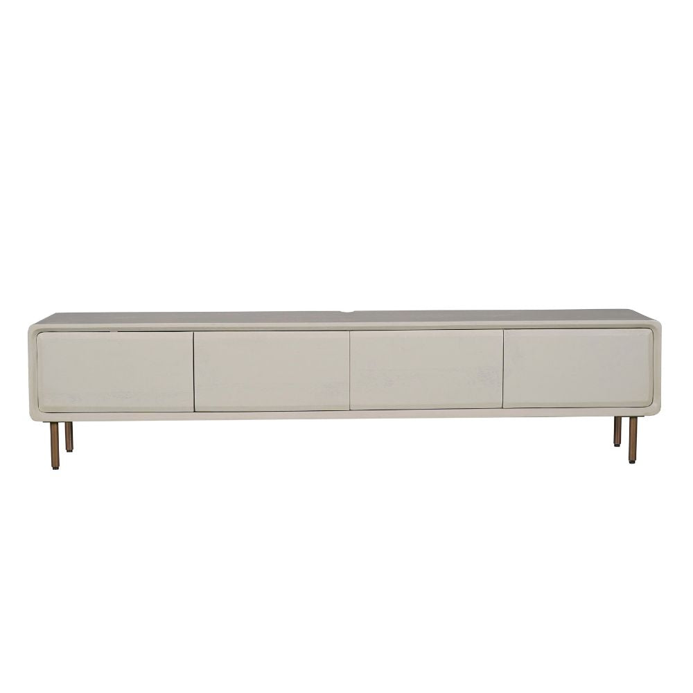 Zwevend Tv-meubel Allure Zand Mangohout 240 cm