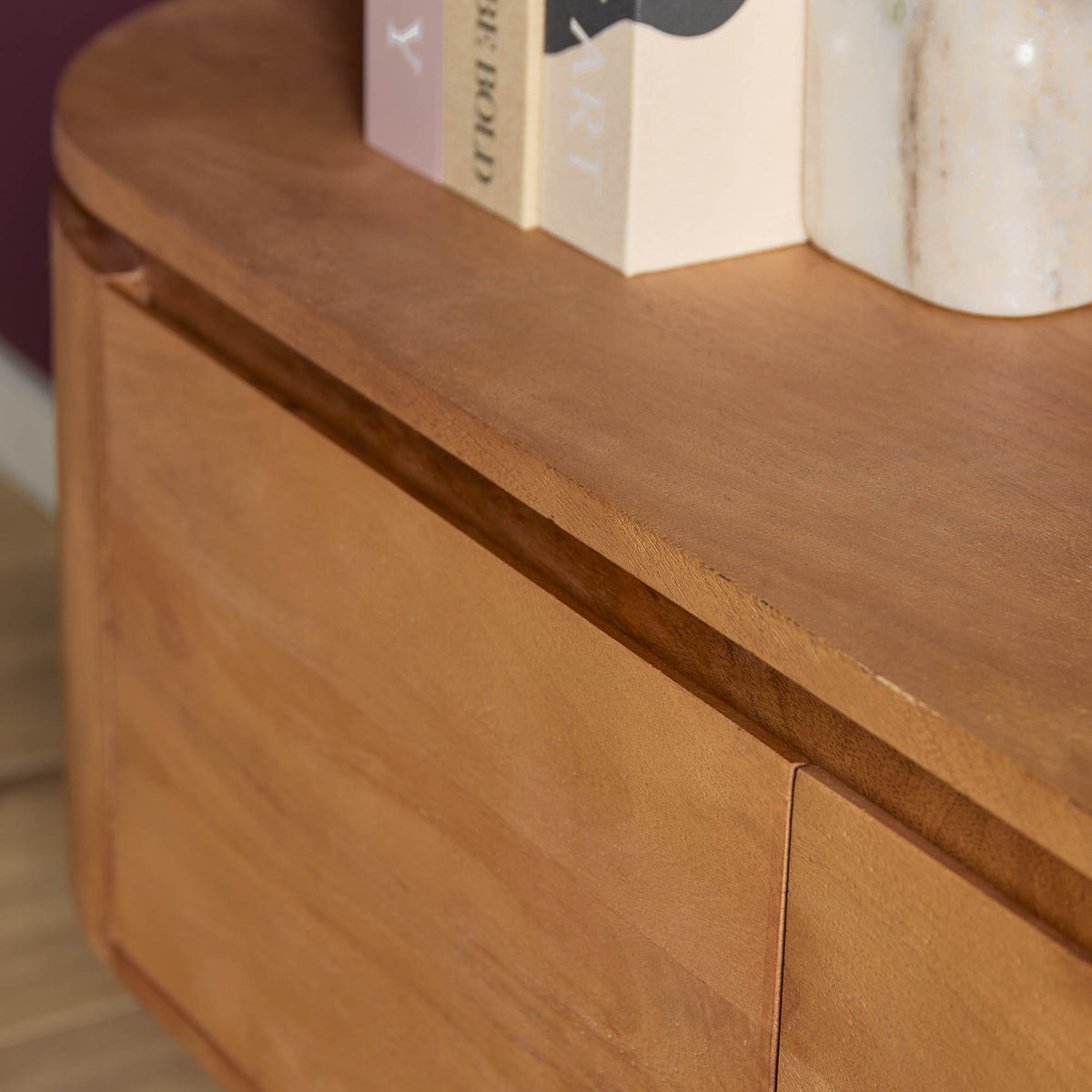 Tv meubel Excellent Naturel Mangohout 120 cm - sfeerfoto 1