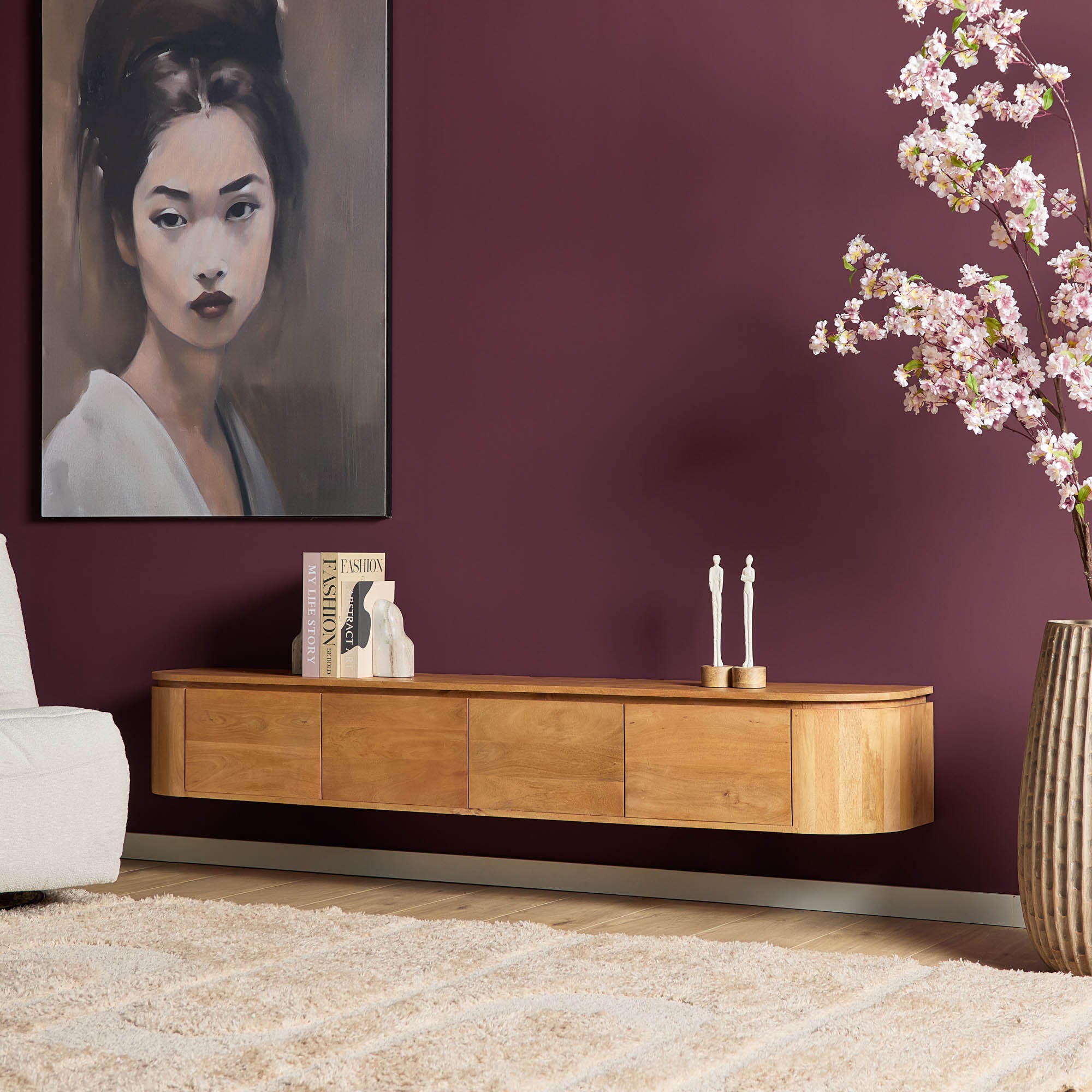 Tv meubel Excellent Naturel | 200 cm