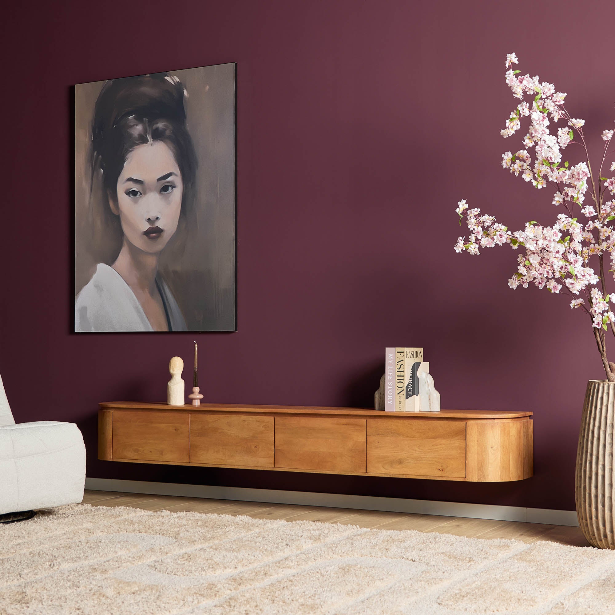 Tv meubel Excellent Naturel | 240 cm