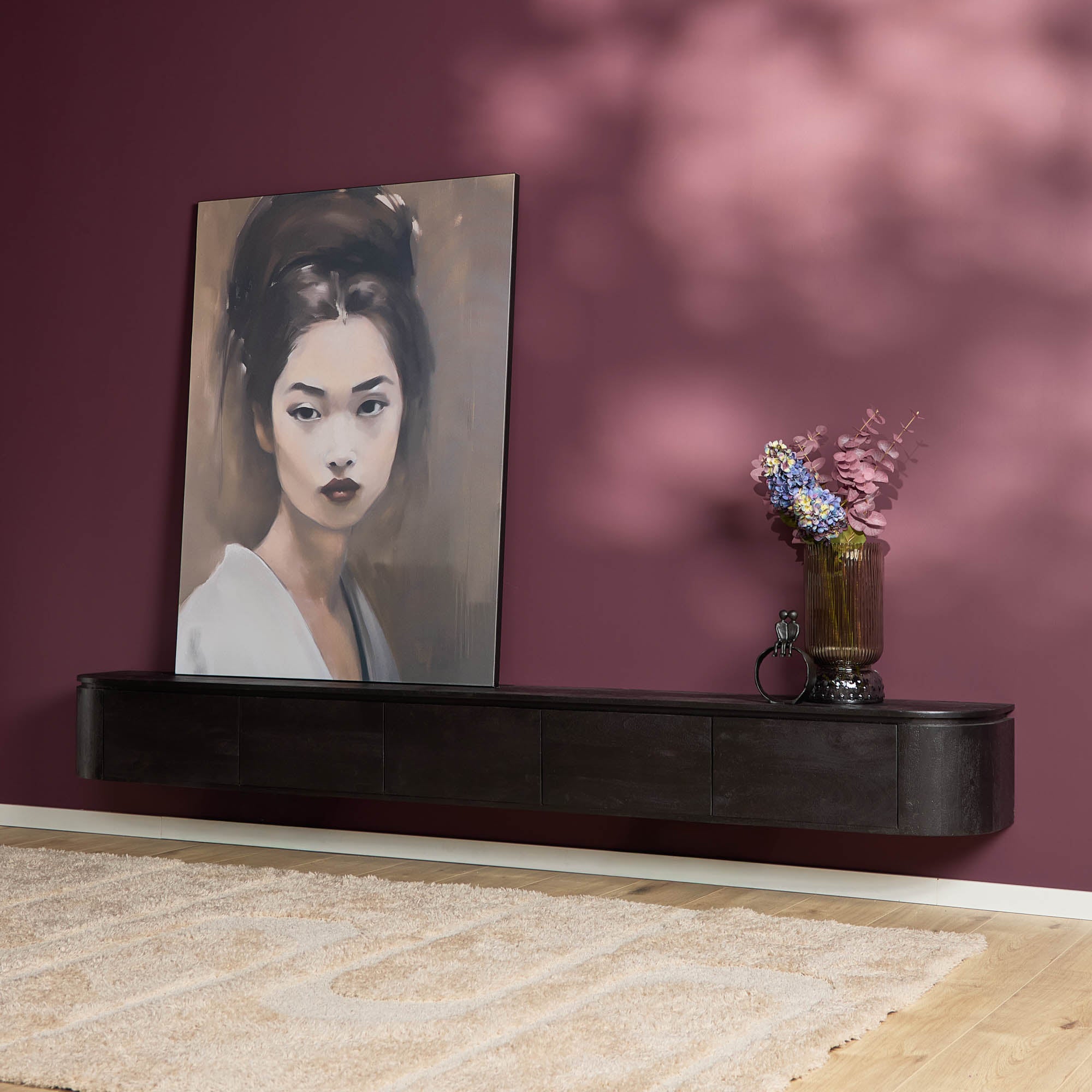 Tv meubel Excellent Black | 280 cm