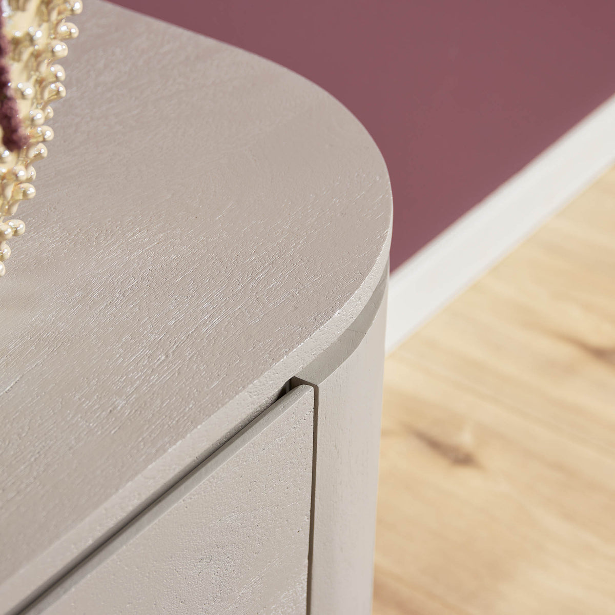 Tv meubel Excellent Taupe Mangohout 160 cm - sfeerfoto 1