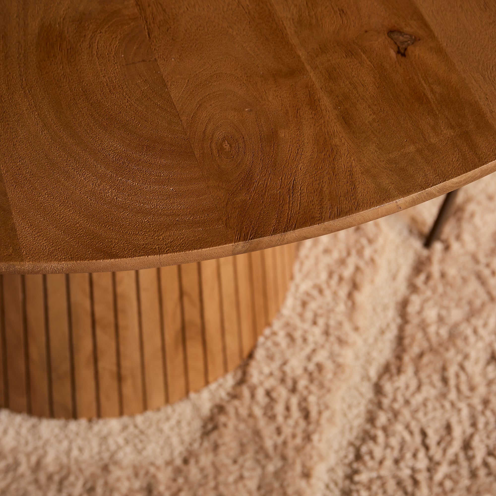Ronde eettafel Solana  Naturel Mangohout 150 cm
