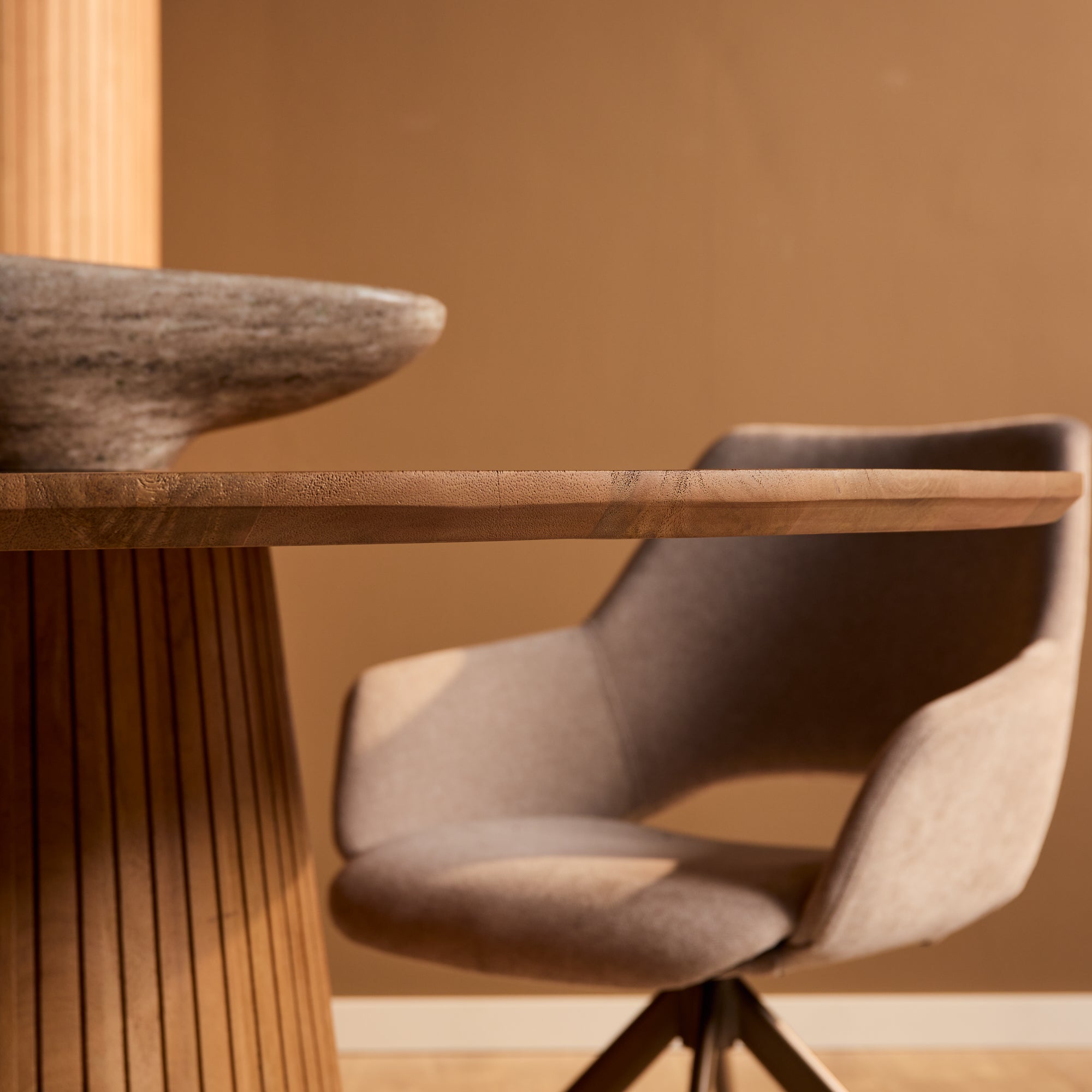 Ovale eettafel Solana Naturel Mangohout 240 cm
