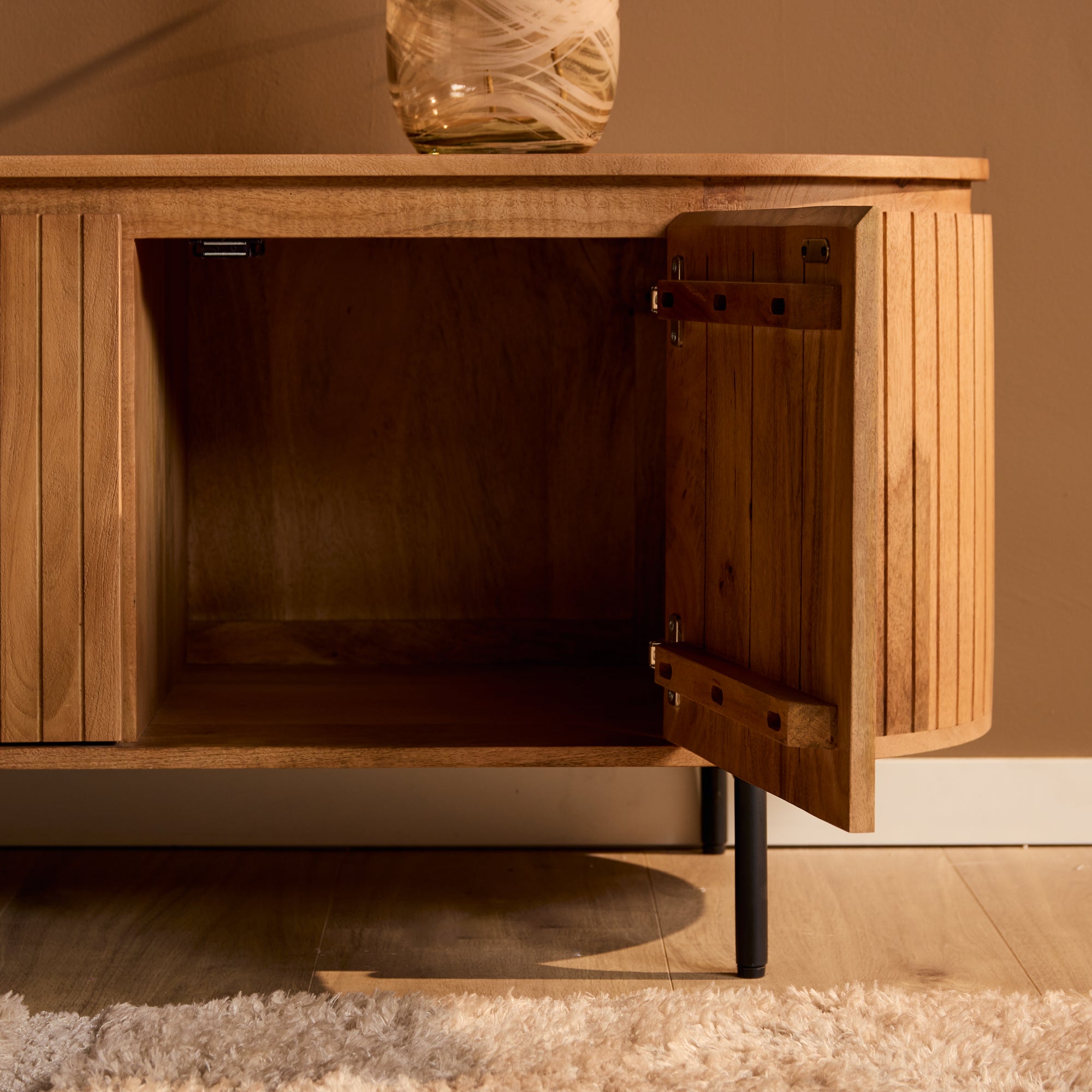 Tv meubel Solana Naturel Mangohout 165 cm