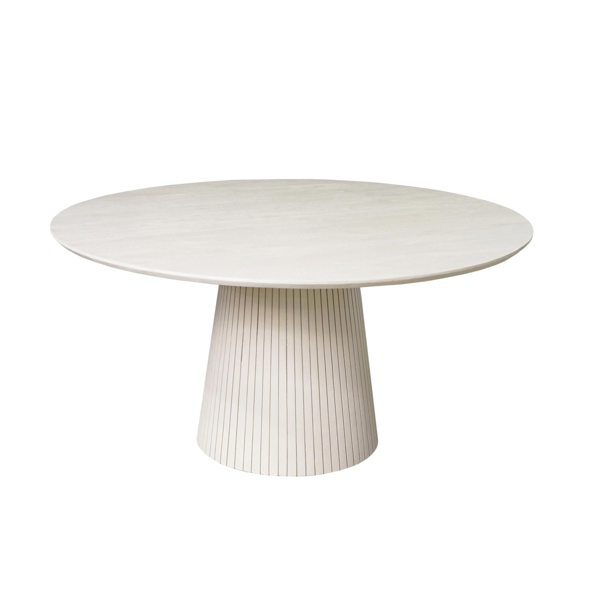 Ronde eettafel Solana Zand Mangohout 130 cm van massief mangohout