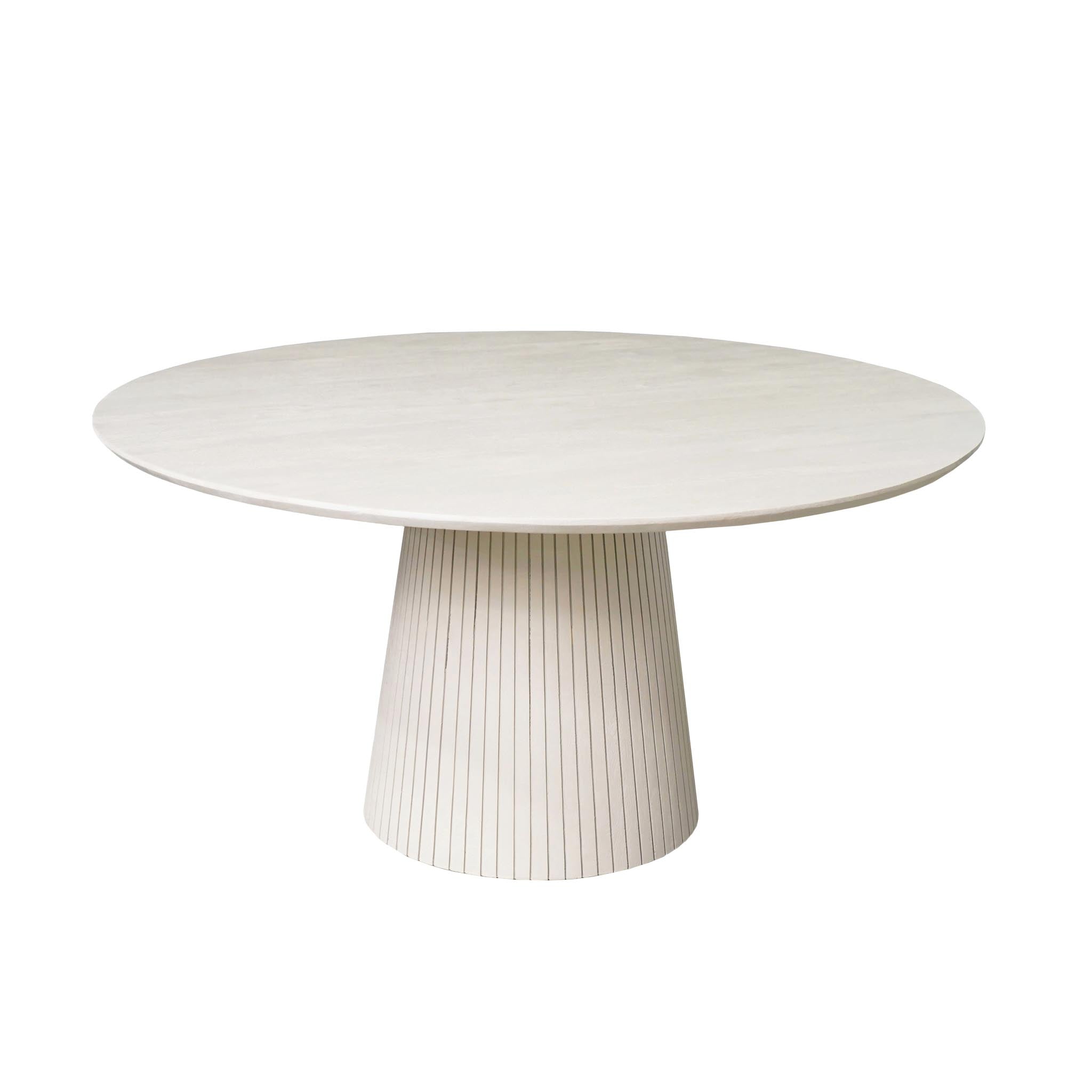 Ronde eettafel Solana Zand Mangohout 130 cm van massief mangohout