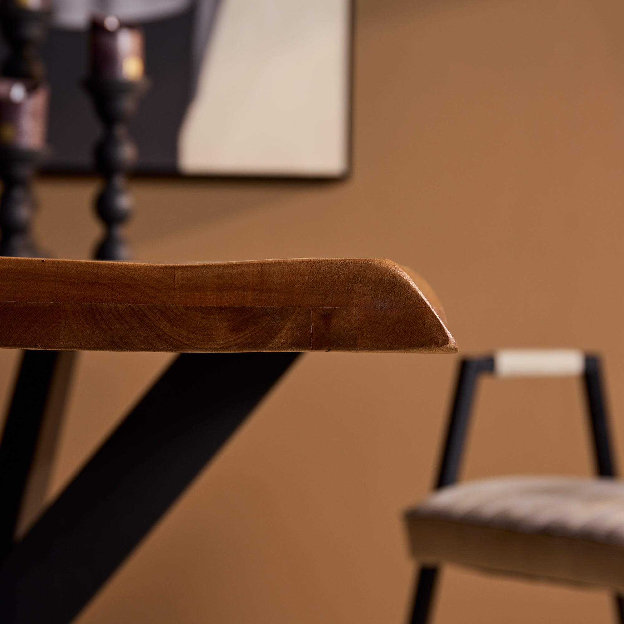 Boomstamtafel Boston Naturel Mangohout 200 cm
