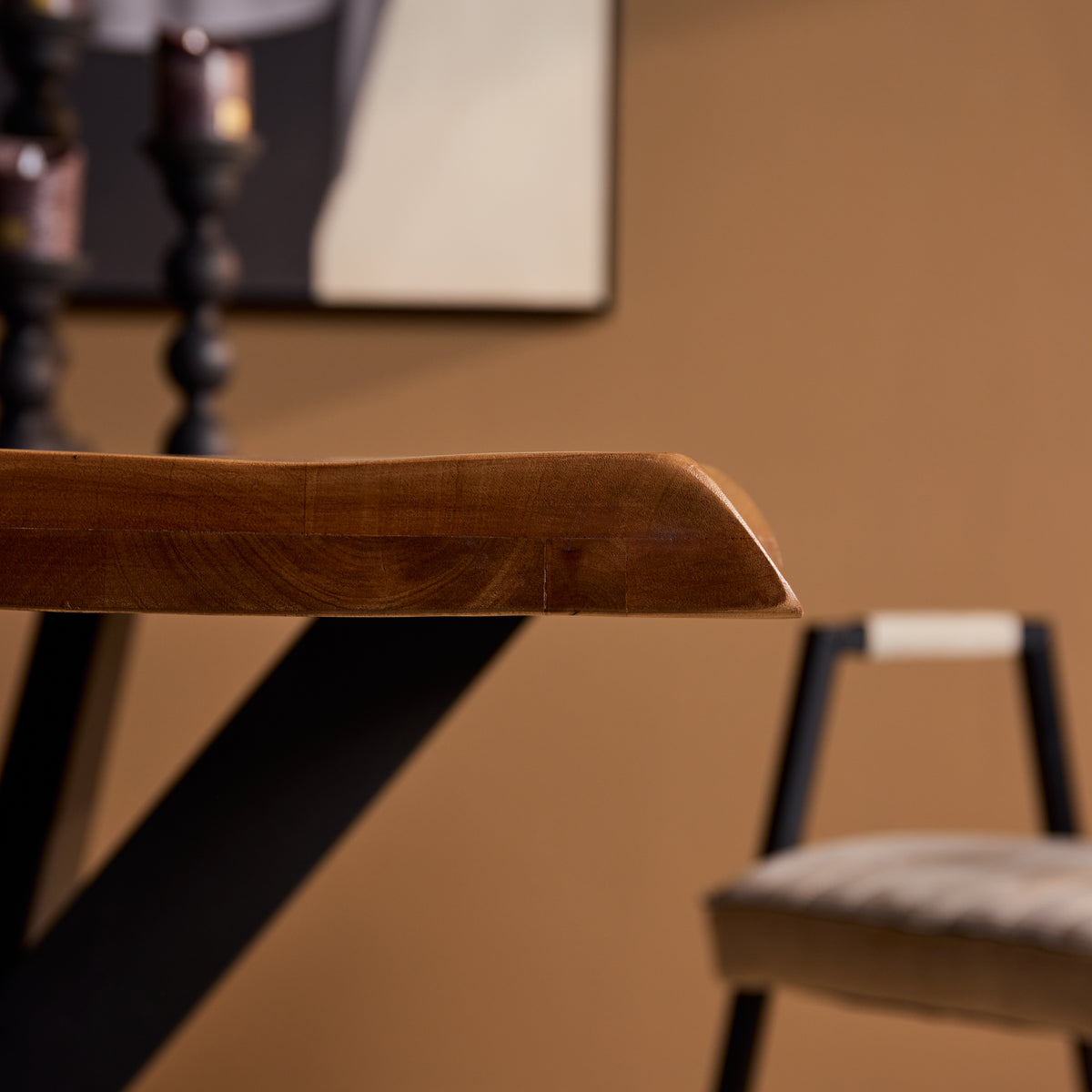 Boomstamtafel Boston Naturel Mangohout 240 cm