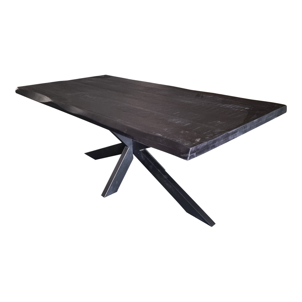 Boomstamtafel Boston Zwart Mangohout 160 cm