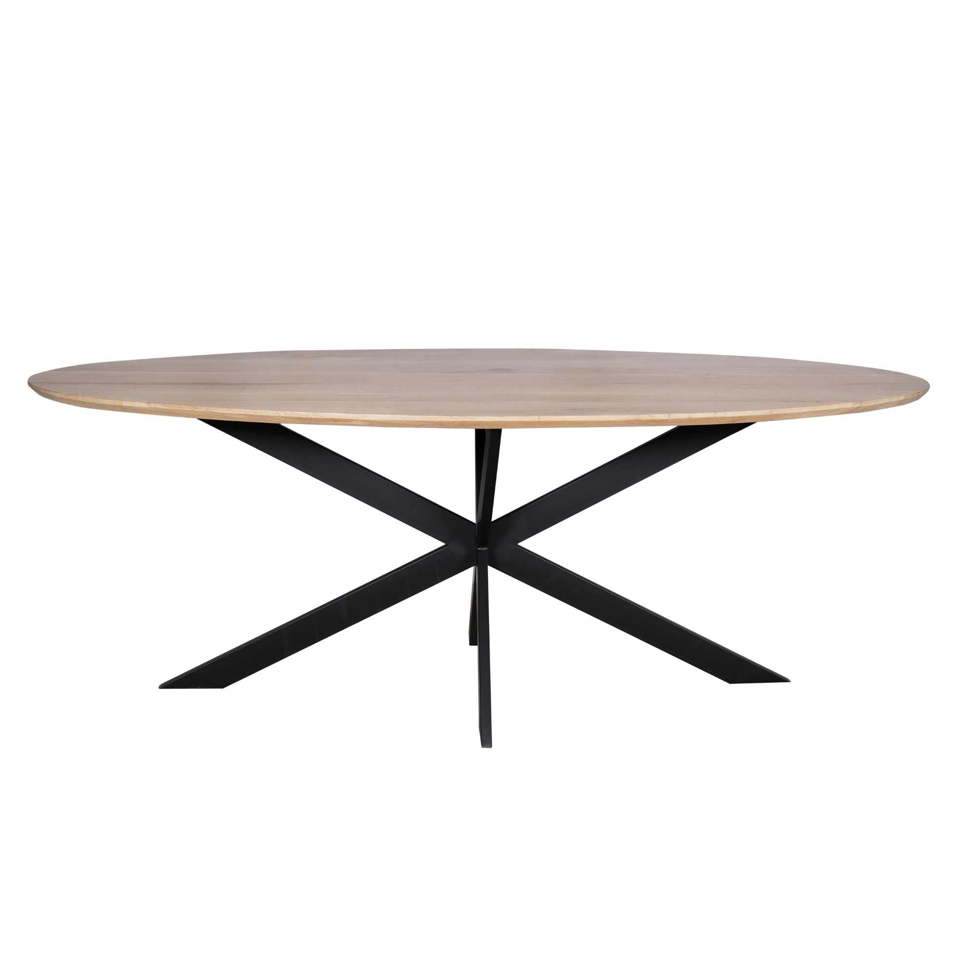 Ovale eettafel Ferris  Naturel Eikenhout 280 cm