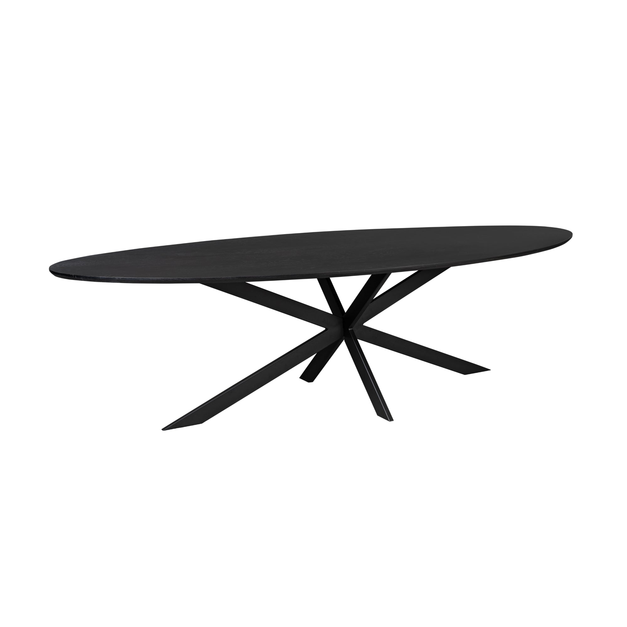 Ovale eettafel Ferris  Zwart  Eikenhout 280 cm