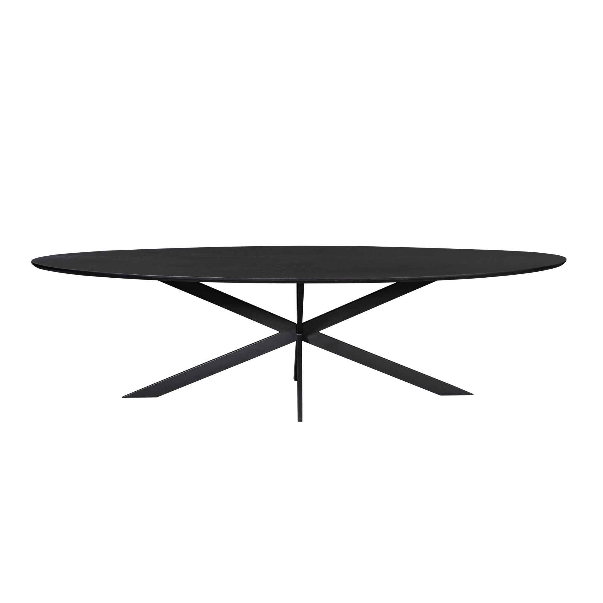 Ovale eettafel Ferris  Zwart  Eikenhout 280 cm