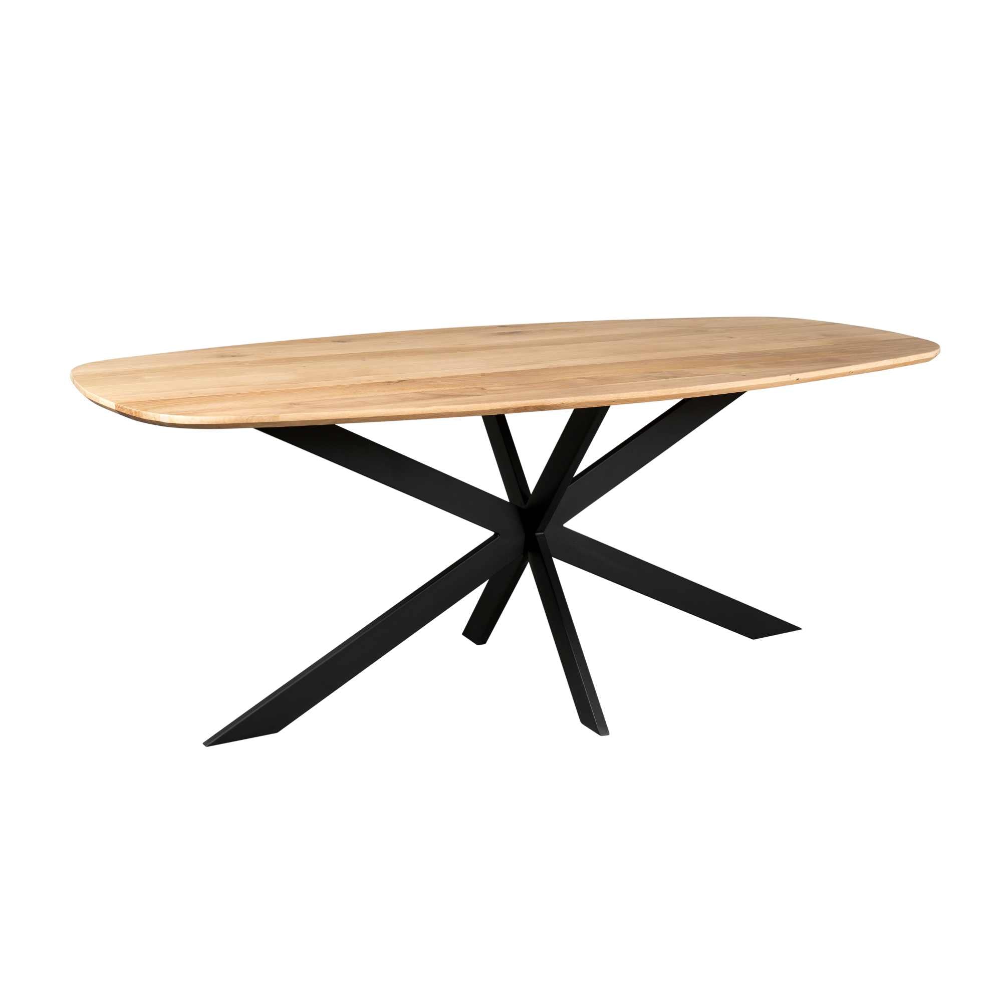 Deens ovale eettafel Ferris Naturel Eikenhout 180 cm