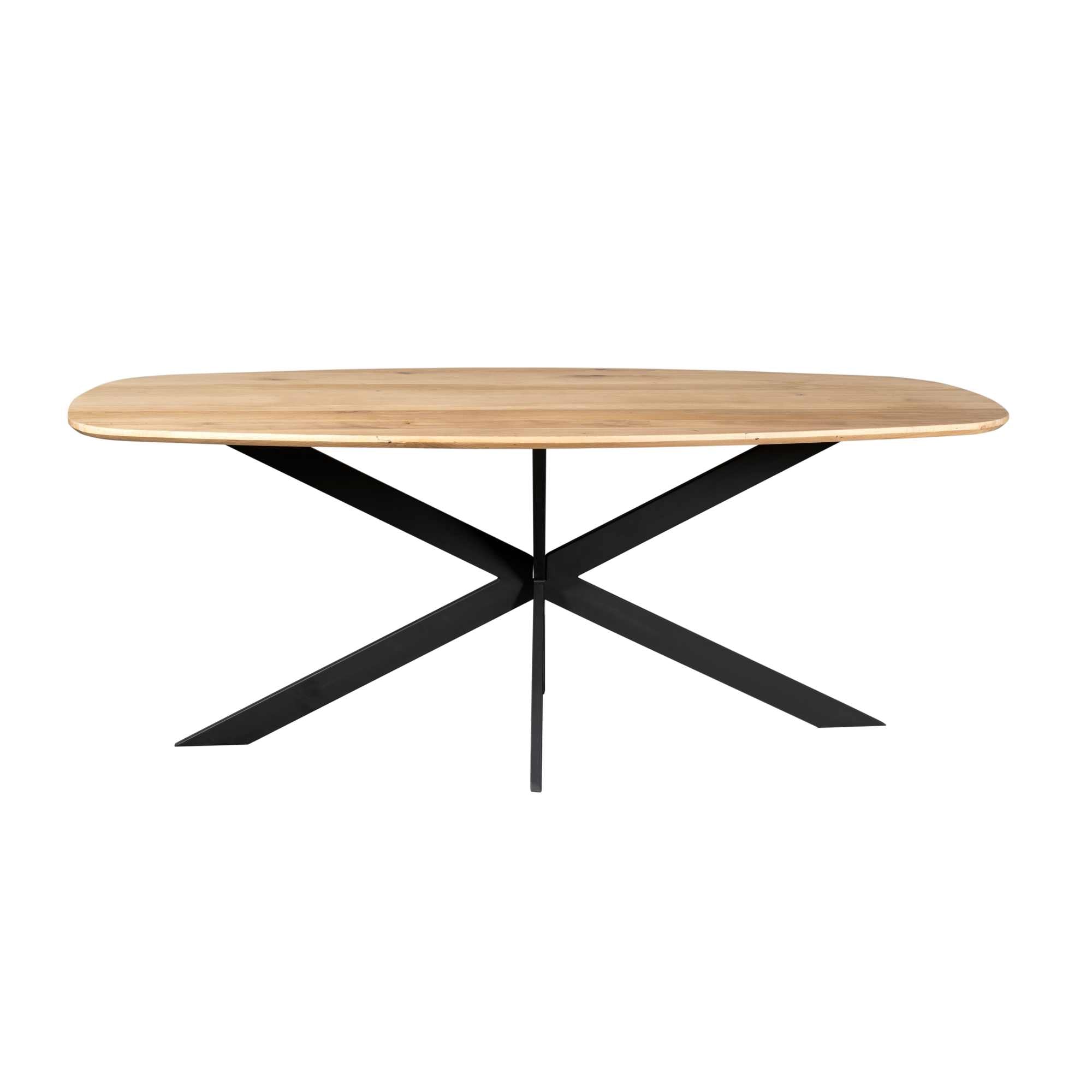 Deens ovale eettafel Ferris Naturel Eikenhout 180 cm
