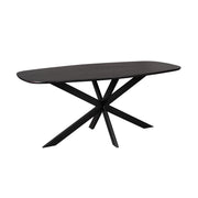 Deens ovale eettafel Ferris Zwart  Eikenhout 180 cm
