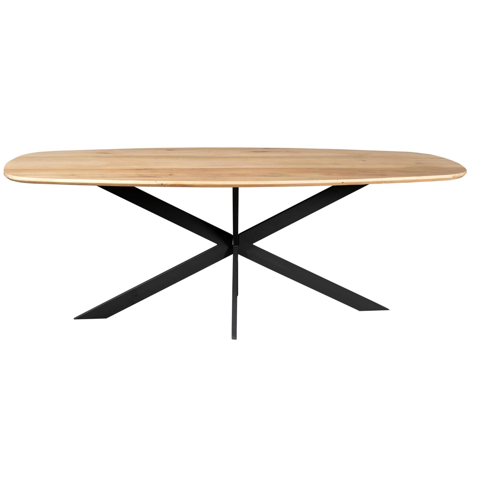 Deens ovale eettafel Ferris Naturel Eikenhout 280 cm