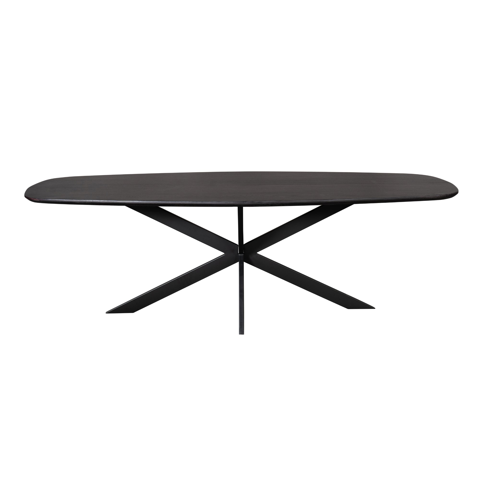 Deens ovale eettafel Ferris Zwart Eikenhout 280 cm